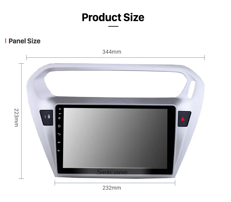 Seicane Android 8,1 9 дюймов Автомобильный DVD мультимедийный плеер для Citroen Elysee Peguot 301 013 gps Wifi Поддержка TPMS DVR USB