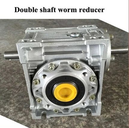 

Worm Reducer NRV040-VS Double input Shaft 11mm Ratio 5:1 - 100 :1 90 degree Worm Gearbox Speed Reducer