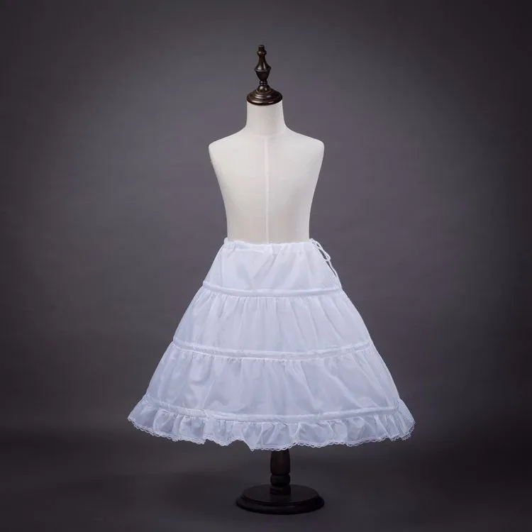 New Formal Children Petticoats for Flower Girl Dress Hoopless Short Crinoline Little Girls Kids Underskirt 45 cm Length | Свадьбы и