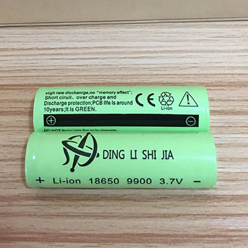DING LI SHI JIA XL 4 шт. 18650 3,7 в 9900 литий-ионная батарея большой емкости перезаряжаемая литиевая батарея мАч фонарик батареи 3,7 в