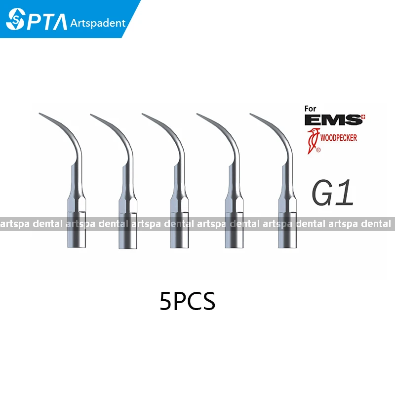 

SPTA New 5 Piese of G1 Dental Scaler Dentist Scaling Tips for EMS WOODPECKER