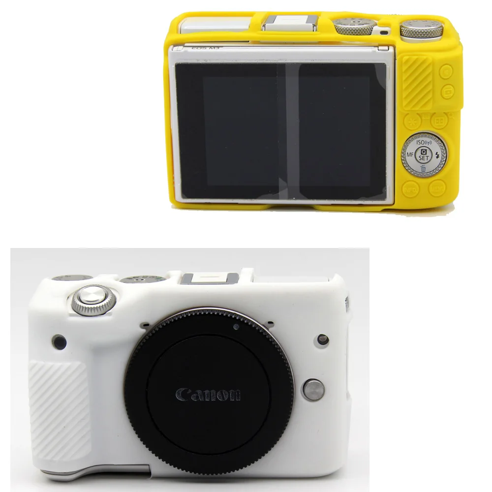Мягкий силиконовый резиновый защитный корпус для камеры чехол Canon EOS M3 |