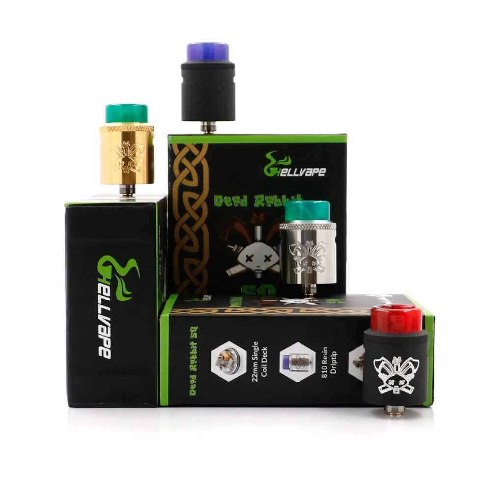 original Hellvape Dead Rabbit SQ BF RDA electronic cigaretter atomizer for Squonk box mod easy to use PK AMMIT RTA vape tank | Электроника