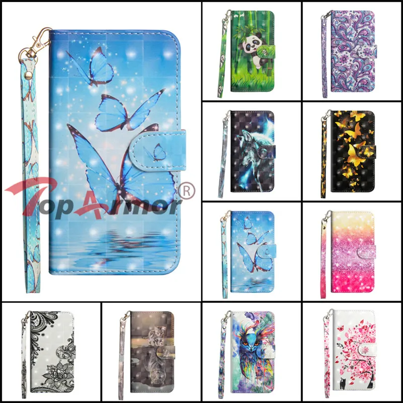 Чехол с 3D рисунком для ZTE Blade A510 A520 A601 A610 A6 Lite L5 Plus D6/V6/X7 V9 Vita AF3 A5 pro Nubia M2 lite флип