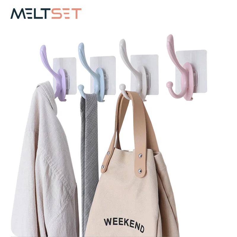 4 шт./лот прозрачные настенные крючки прочная присоска вешалка для дома кухни