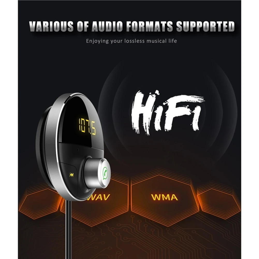 Bluetooth AUX гарнитура громкой связи Car Kit 3,5 мм аудио MP3 плеер Беспроводной fm-передатчик автоматический динамик телефона Car kit USB адаптер Hot