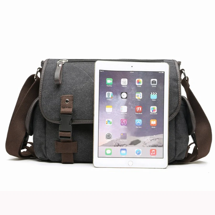 new 2018 hot sale vintage canvas men shoulder bag casual messenger bags high quality crossbody Laptop mochila escolar | Багаж и сумки