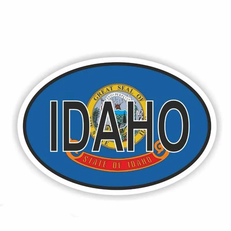 

YJZT 14.2CM*9.4CM Accessories Styling Funny Idaho Country Code PVC Decal Car Sticker 6-0504