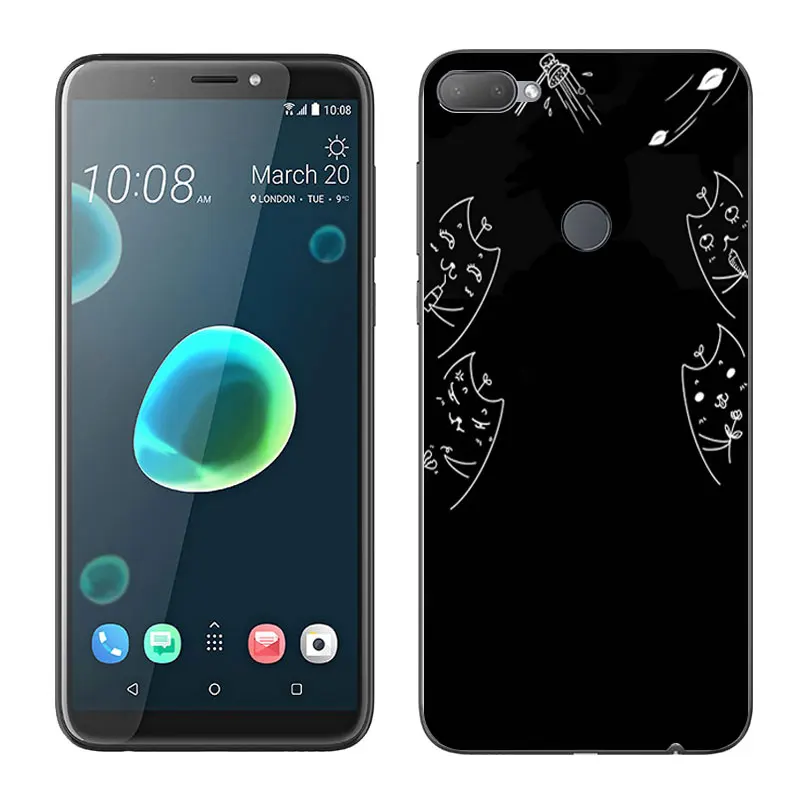 Мягкий ТПУ чехол для телефона HTC Desire 12 + 6 0 дюйма Plus чехол-накладка с рисунком