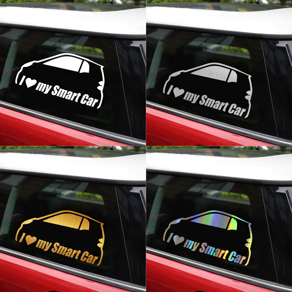 Наклейки для автомобиля I love my Smart Car забавные наклейки на бампер и Стайлинг