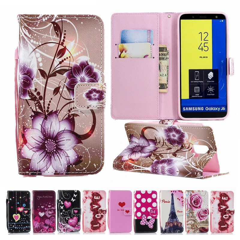 Чехол для Samsung Galaxy S10 Plus S10E чехол книжка из искусственной кожи A6 A7 A9 J2 Core J4 J6 2018 J8 Note 9