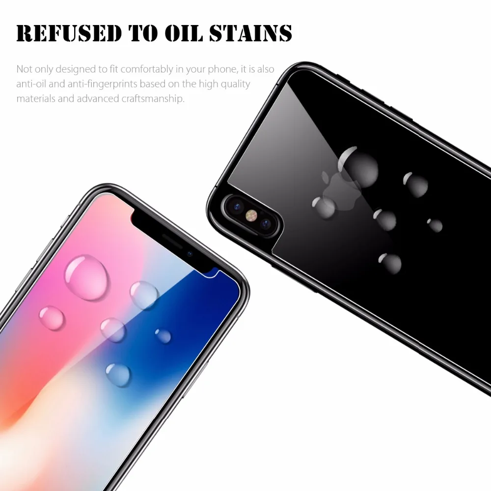 Защитная пленка для экрана iPhone X закаленное стекло защиты от взрыва|screen protector|glass