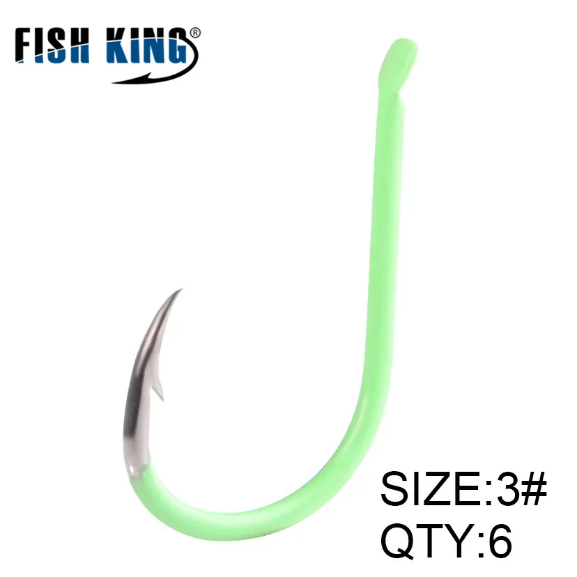 FISH KING 5 сумка 3/0#-6# бритва острый из высокоуглеродистой стали зеленый рыболовный крючок ISEAMA Карп Pesca Peche Anzol снасти - Цвет: as photo