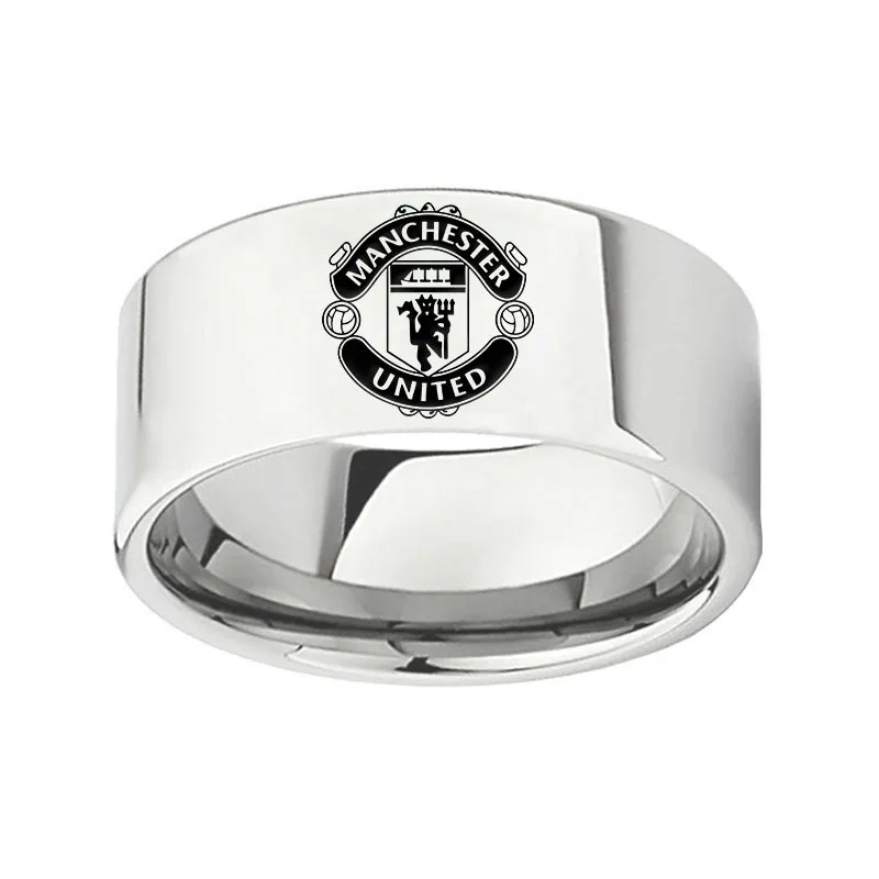 Mancheter кольцо титановая сталь 10 мм вентилятор подарок | Украшения и аксессуары