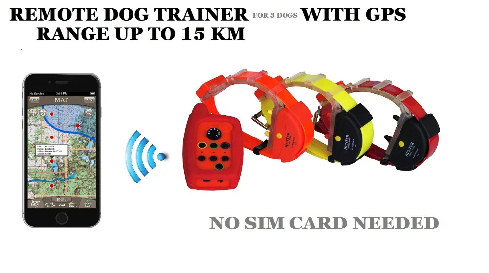 Водонепроницаемый тренажер для собак с GPS трекером 3 дальность 15 км|dog trainer|trainer