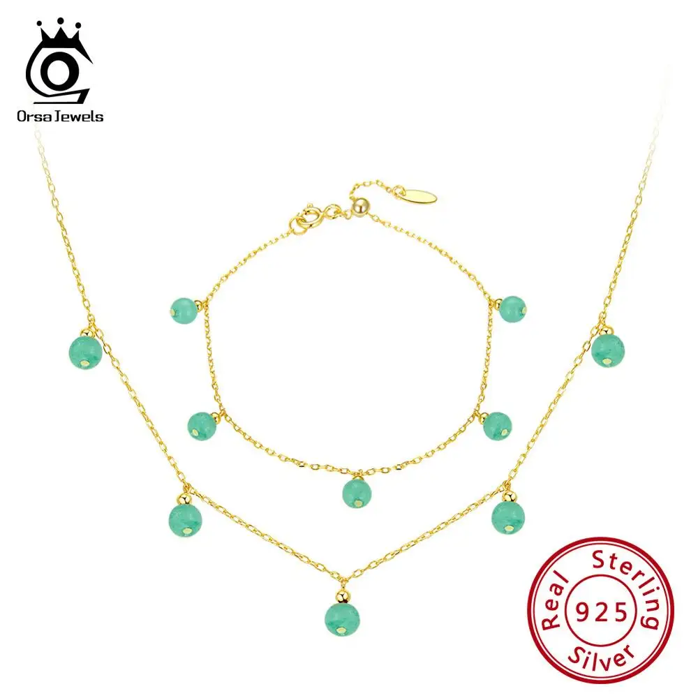 

ORSA JEWELS серебро 925 пробы, женские ожерелья + браслеты, бусы, браслет, гранат, натуральный камень, ожерелье, серебряные ювелирные изделия, набор ...