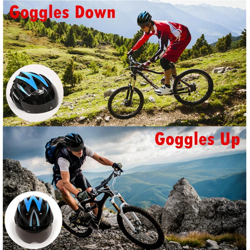 

Moon 3 Lens Cycling Helmet Racing Bike Safety Helmet With Magnetic Goggles Ultralight In-Mold Road Bicycle Helmet Casco Ciclismo