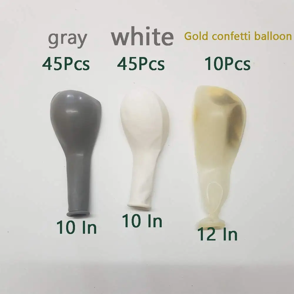 100 шт. набор латексных шаров с золотыми конфетти|Воздушные шары и аксессуары| |