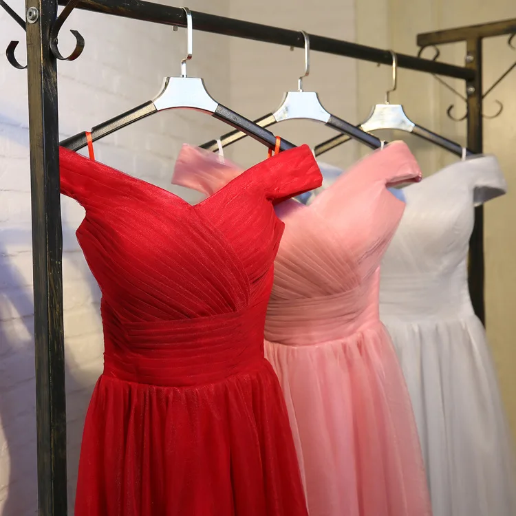 robe de soriee New Tulle Short Bridesmaid Dress 2017 A-line Wedding Bridal Dresses Vestido De Festa Summer Party | Свадьбы и