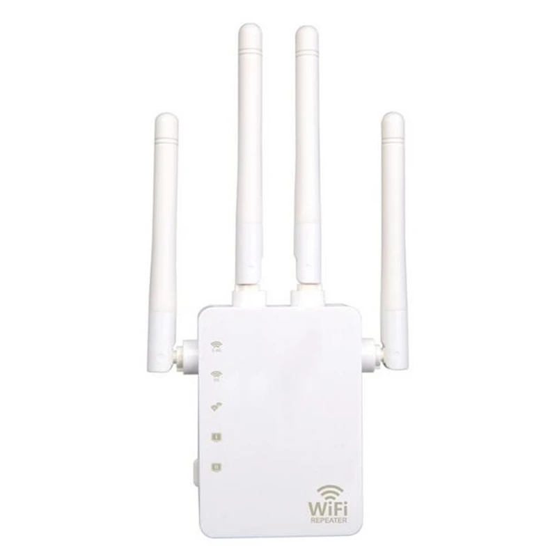Усилитель сигнала KuWFi 1200 Мбит/с 4 внешних антенны 2 порта Ethernet и 5 ГГц | Компьютеры