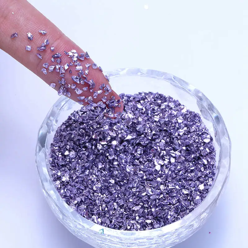 Tanzanite 1 коробка сломанные драгоценные камни для ногтей смешанные стеклянные стразы 3D драгоценные камни для ногтей художественные Стразы 15 цветов 2 г/кор - Цвет: Tanzanite