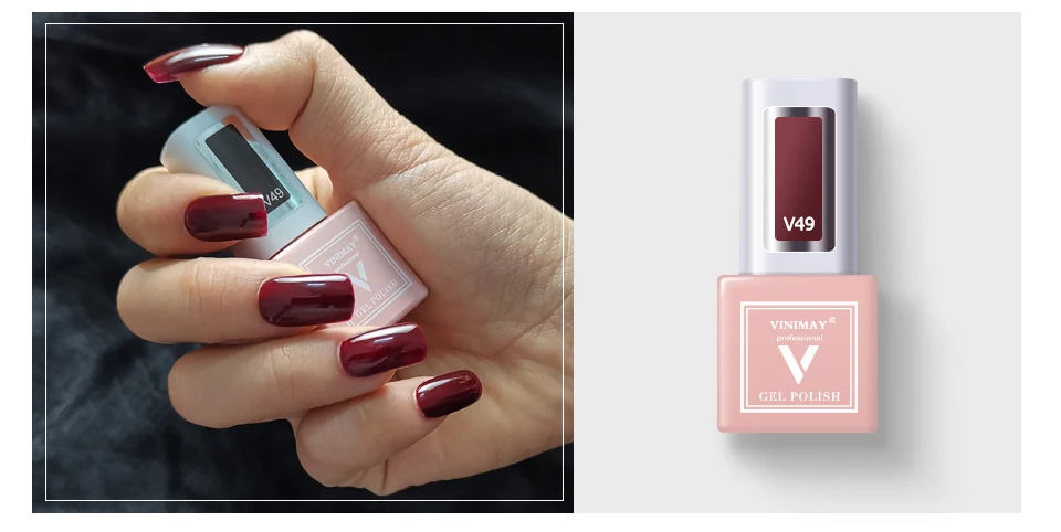 VINIMAY 60 Цветной Гель-лак для ногтей vernis полуперманентный УФ-гель лак-праймер впитывающий Гель-лак для ногтей Полировочный Гель для маникюра