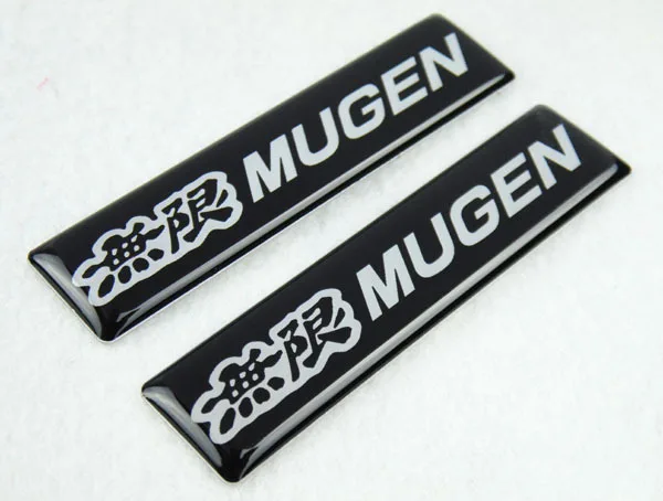 2pcs long - shaped Auto MUGEN for Civic Accord S2000 CR-V Resin Emblem Badge Sticker | Автомобили и мотоциклы