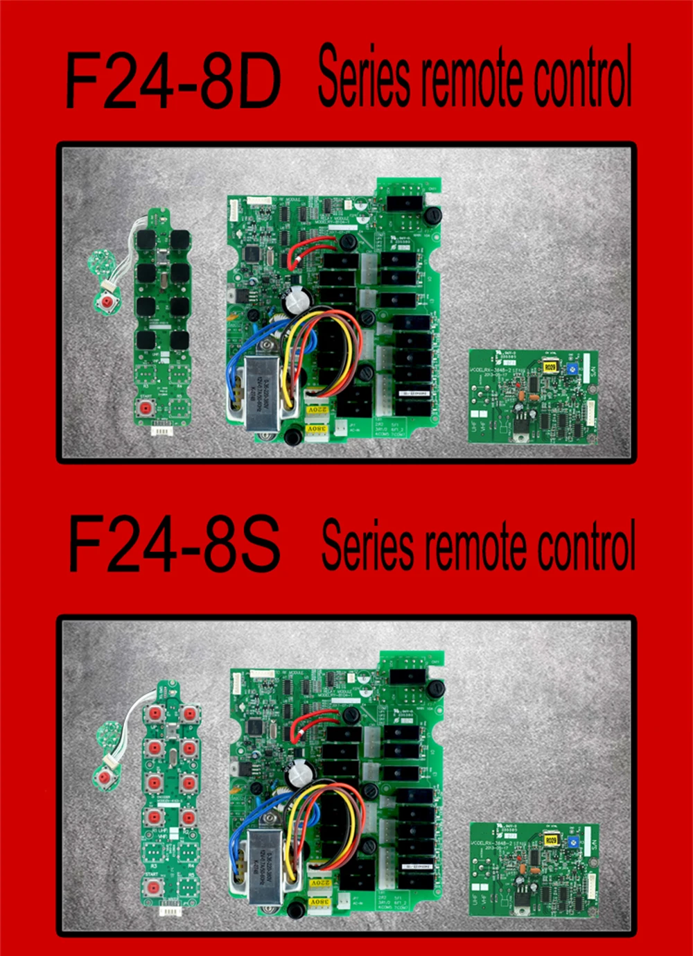 F24-8S F24-8D кран для вождения промышленный беспроводной пульт дистанционного управления промышленный 1 приемник и 2 передатчика 220 В 380 В
