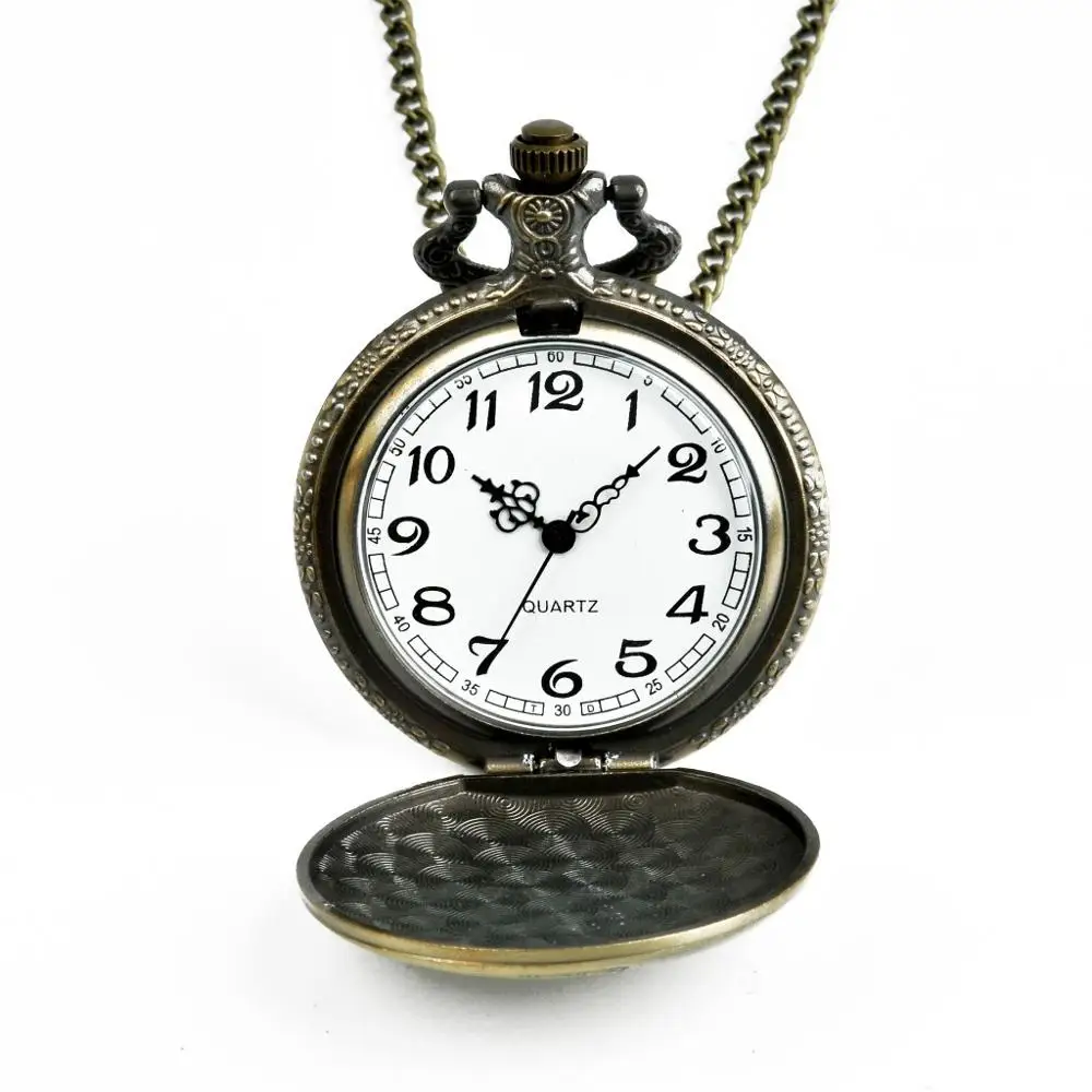 Fashion Vintage Unisex Quartz Pocket Watch Alloy Running Horse Necklace Pendant Men Women Chain Clock Gifts | Наручные часы