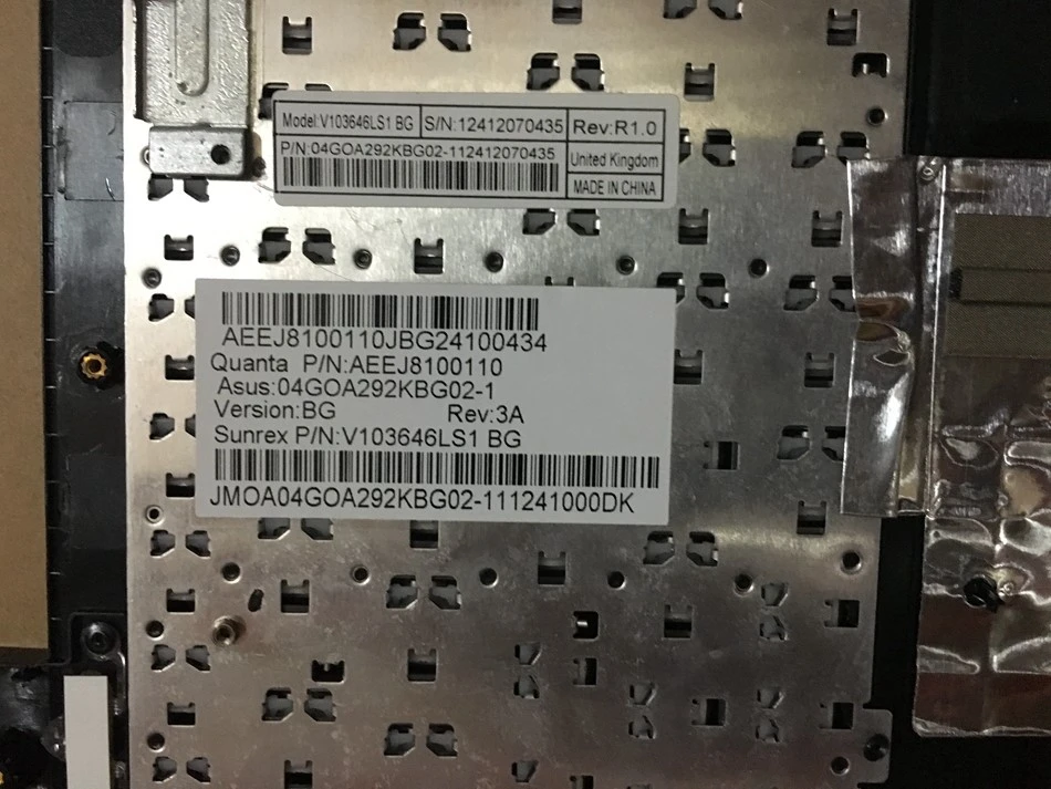 Новая BG Болгарская клавиатура для Asus EeePC SeaShell X101 X101H X101CH C чехол красный с черная