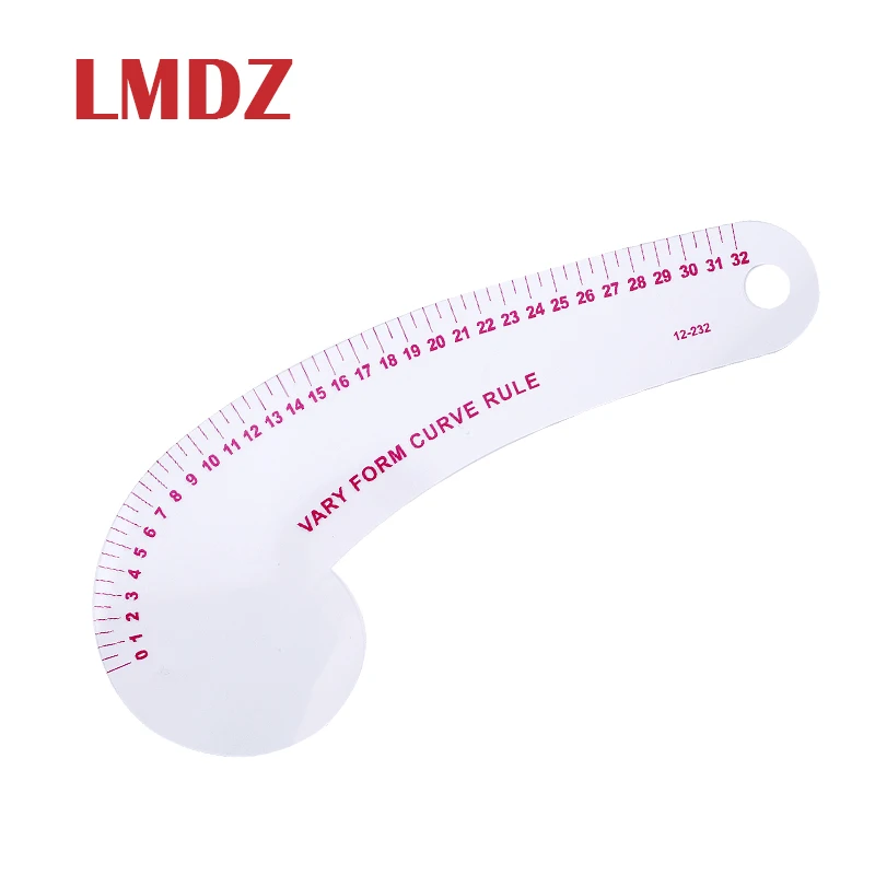 LMDZ 1 шт. 32 см французская Метрическая линейка пластиковая изогнутая Длинная форма