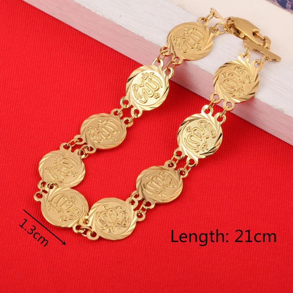 Мусульманский Исламский Бог арабское религиозное ювелирное изделие золотой