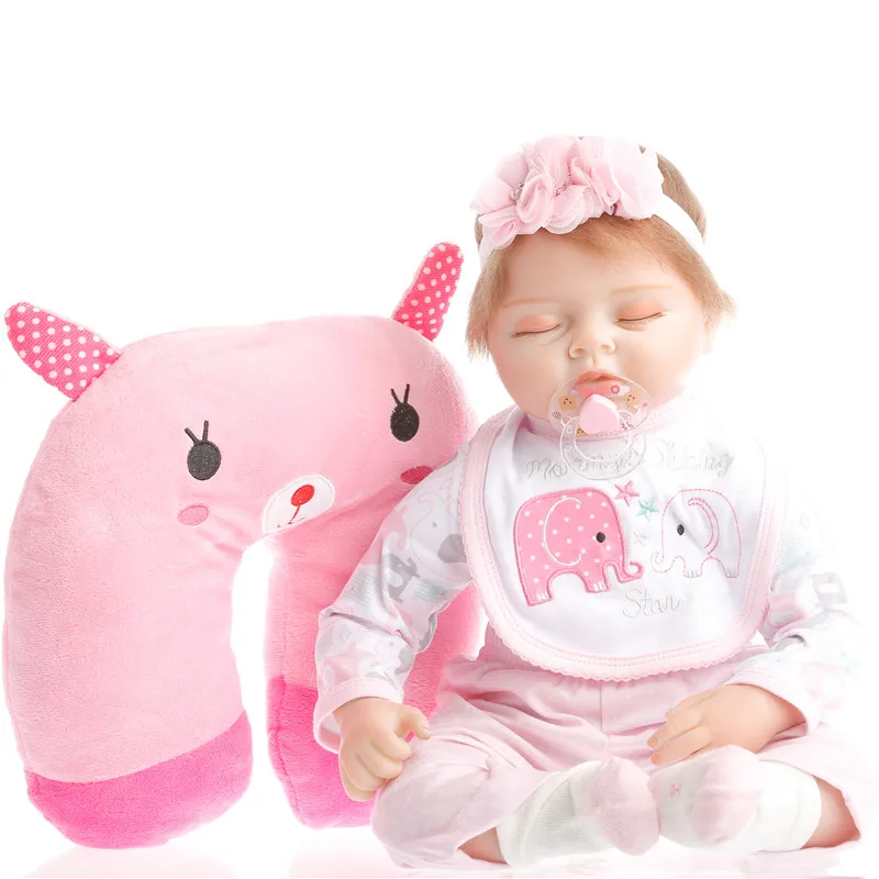 Силиконовая кукла SanyDoll 22 дюйма 55 см Реалистичная для детей|reborn silicone doll|dolls reborn
