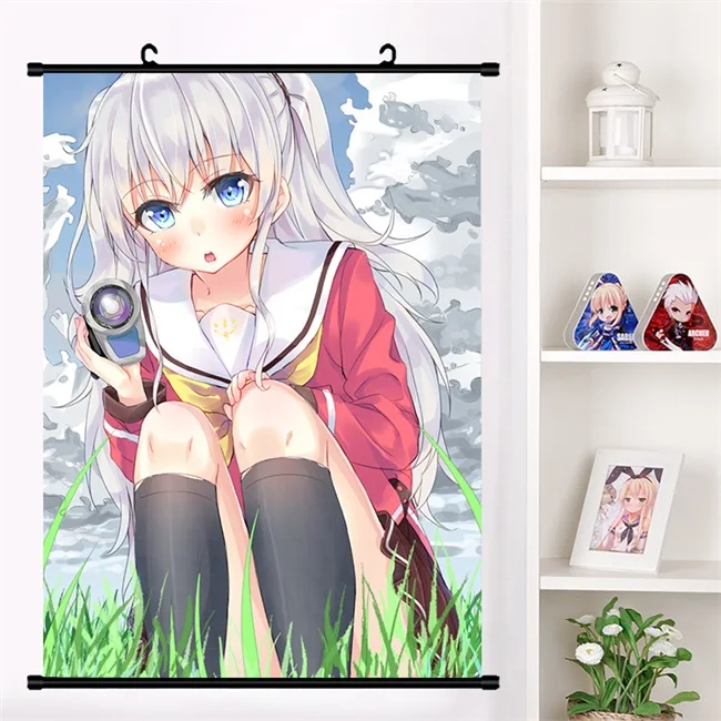 Аниме Манга Шарлот Tomori Nao Yusa Nishimori Otosaka Ayumi Косплей настенный свиток Фреска плакат настенный висячий плакат домашний декор - Цвет: N