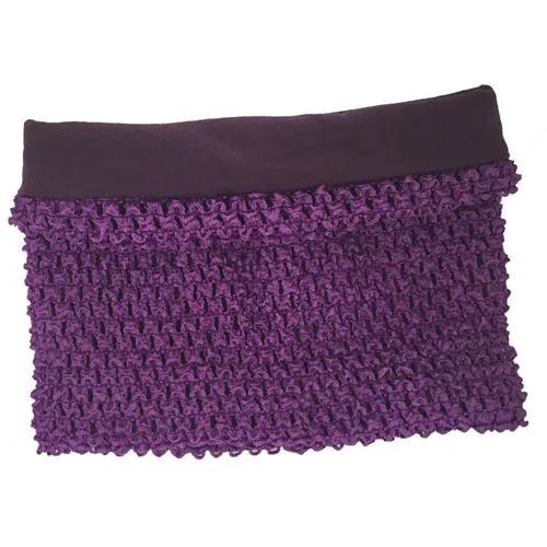 Purple tutu Tops Вязаные крючком платья-пачки для маленьких девочек 1-2 лет, Размер 8x8 дюймов, топы-трубы, платья-пачки для рукоделия, повязки на голову tutu, принадлежности - Цвет: Purple tutu Tops