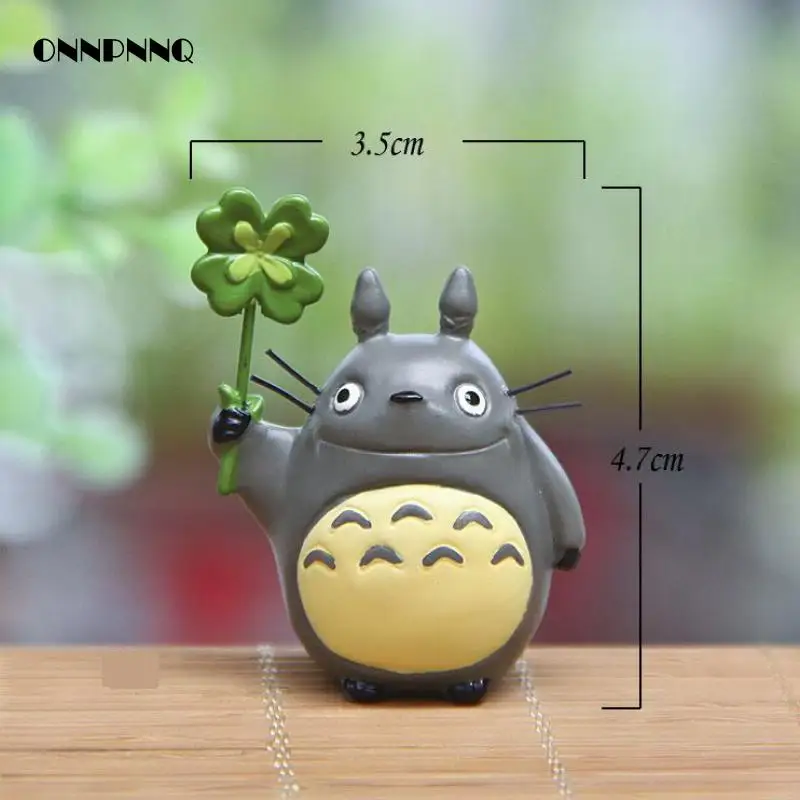 Кавайные фигурки Тоторо из мультфильма сделай сам с зеленой травой|figurine totoro|figurine