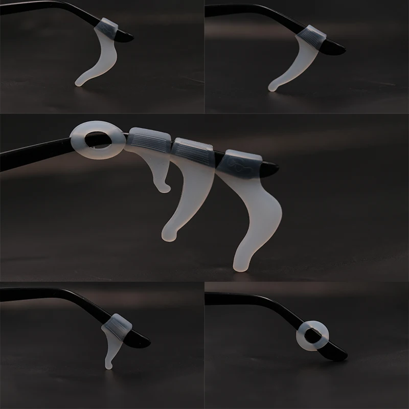 

Transparent Anti Slip Ear Hook Temple Tip Holder Eye Glasses Silicone Ear hooks Accessories