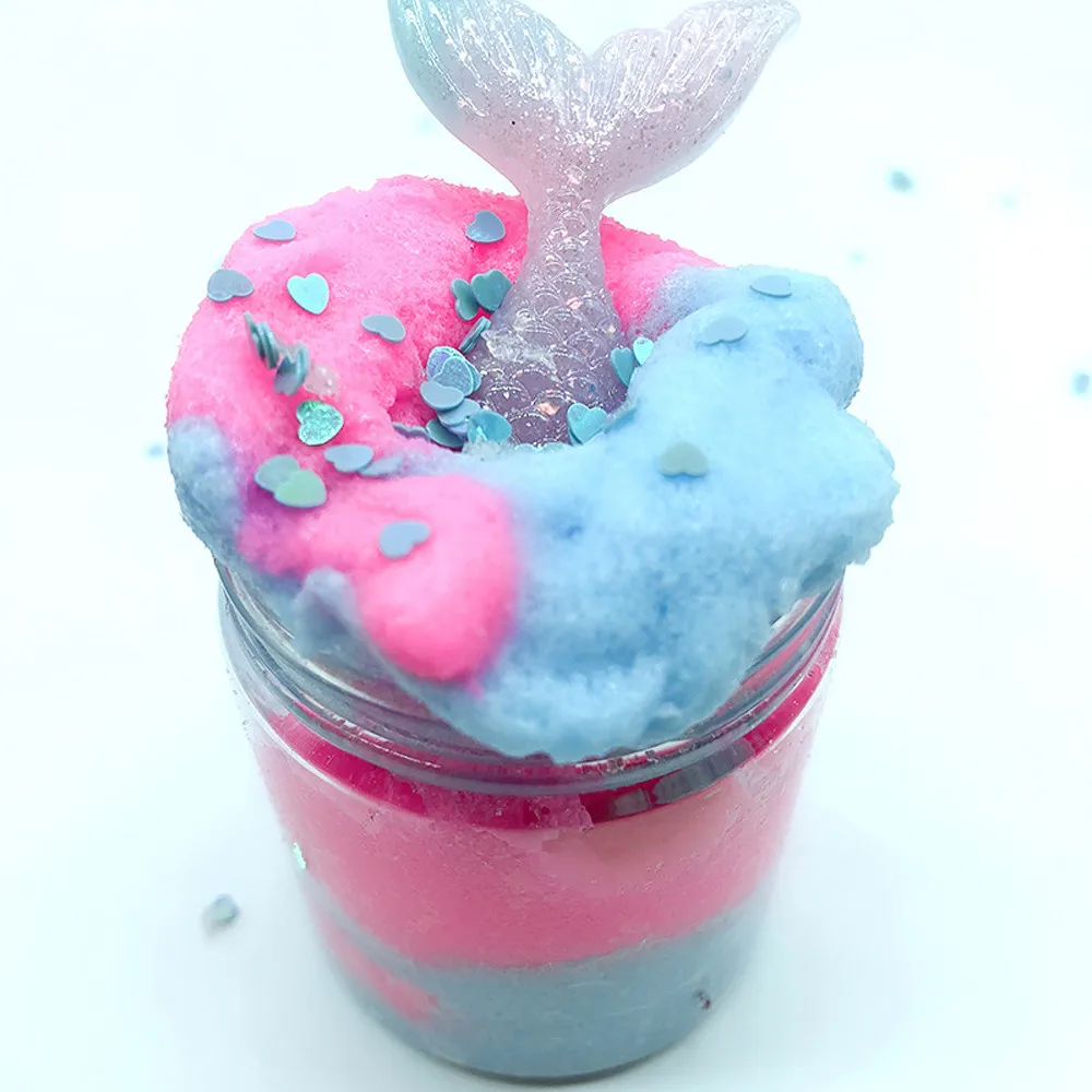 Симпатичные антистрессовые мягкие животные Русалка Poopsie слизи сюрприз пот