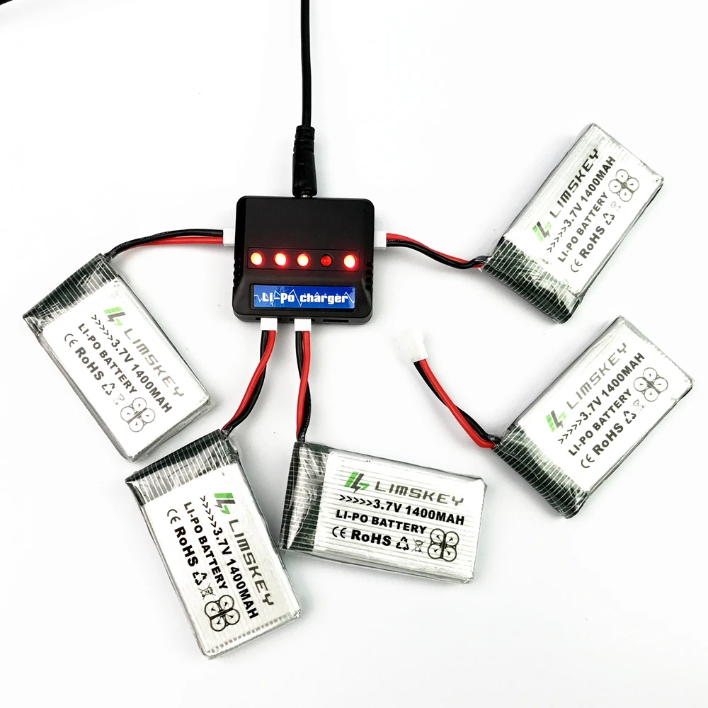 Limskey 1400 мАч 3 7 в литий полимерный аккумулятор + зарядное устройство USB переменного