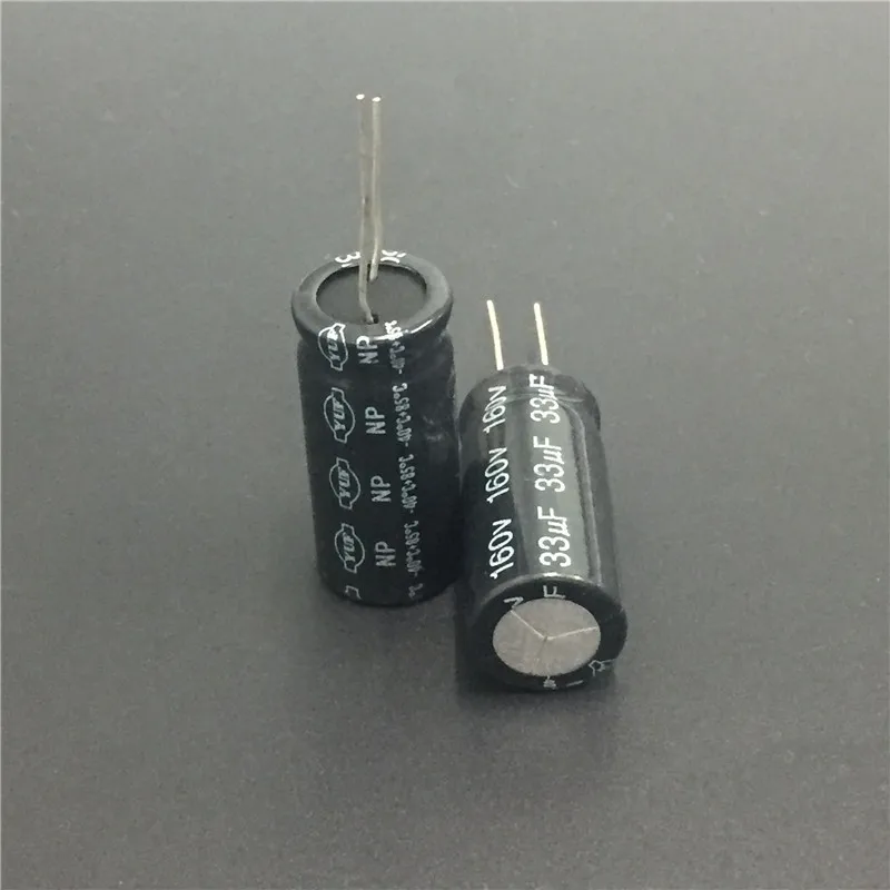 5 шт. 33 мкФ 160V YUF NP 16x36 мм 160V33uF биполярный Алюминий электролитический конденсатор с