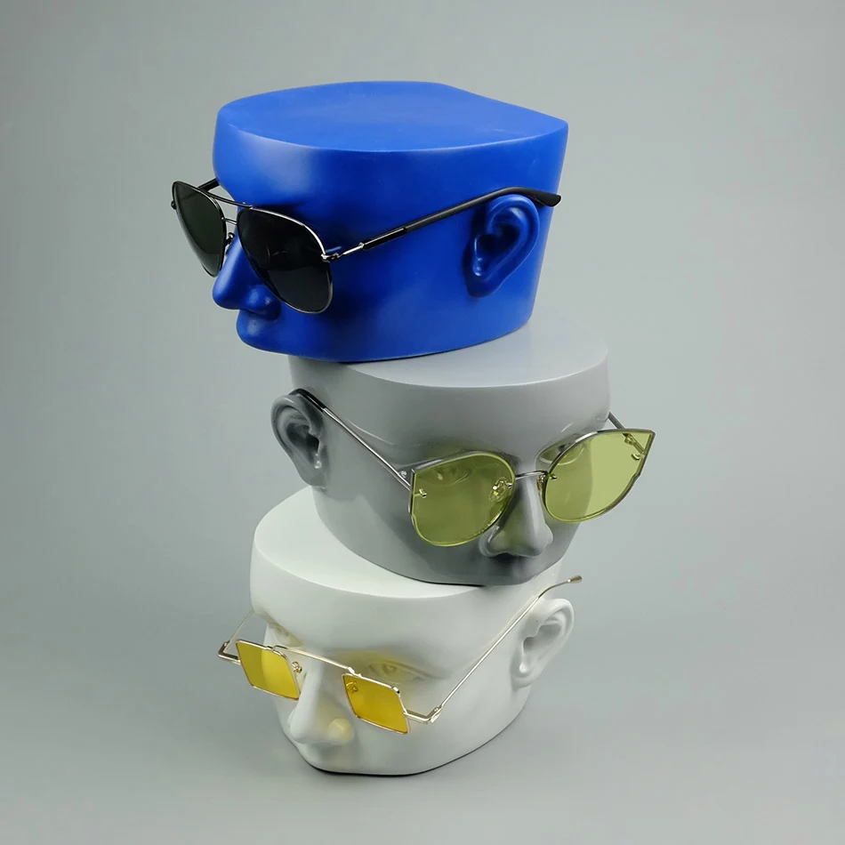 Полускриншот настенный головной убор дисплей для очков FRP голова манекен