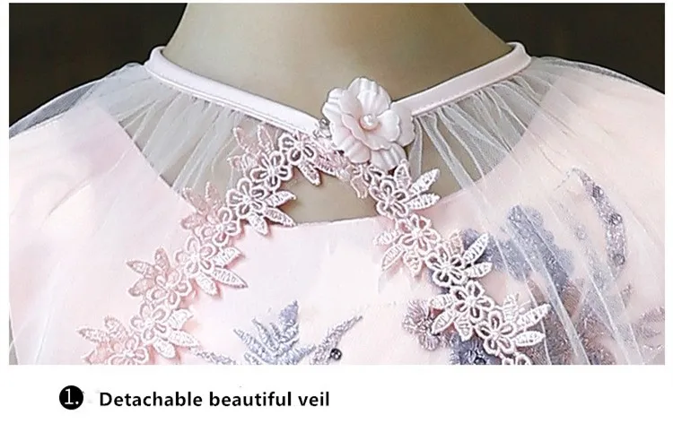 Kids Princess Dress Baby Girls Summer Clothes Children Flower Cappa Gauze Dresses Vestido Infantil Vetement Enfant Fille Costume | Детская