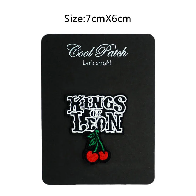 Kings of Leon вишня модные Вышитые Утюг на/шить на патч Rock Band нашивка костюм эмблема