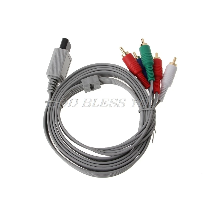 1 8 м компонент 1080P HDTV AV аудио 5RCA адаптер кабель gamecube для консоли Nintendo Wii Прямая