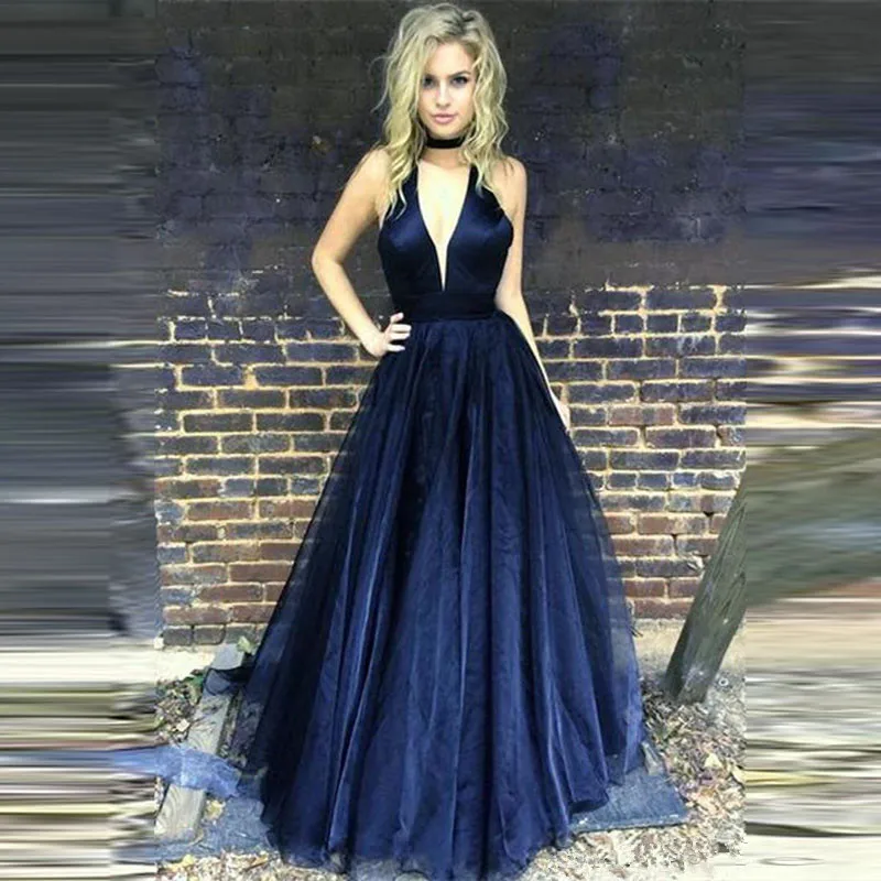 

Sleeveless Sexy Evening Dresses Long Top Satin Below Tulle Prom Dresses Evening Party Gown Robe De Soiree Abendkleider