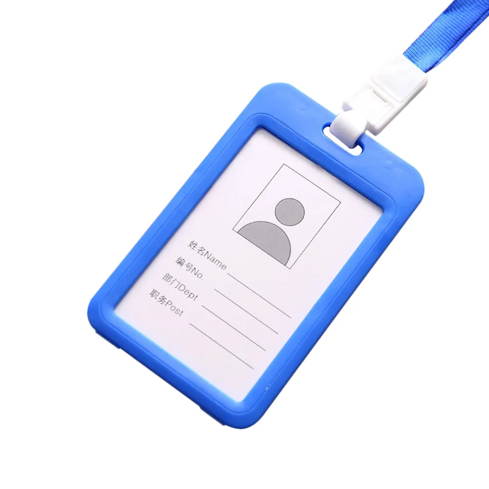 Портативный красочные работника Пластик ID держатель для карт именной ярлык
