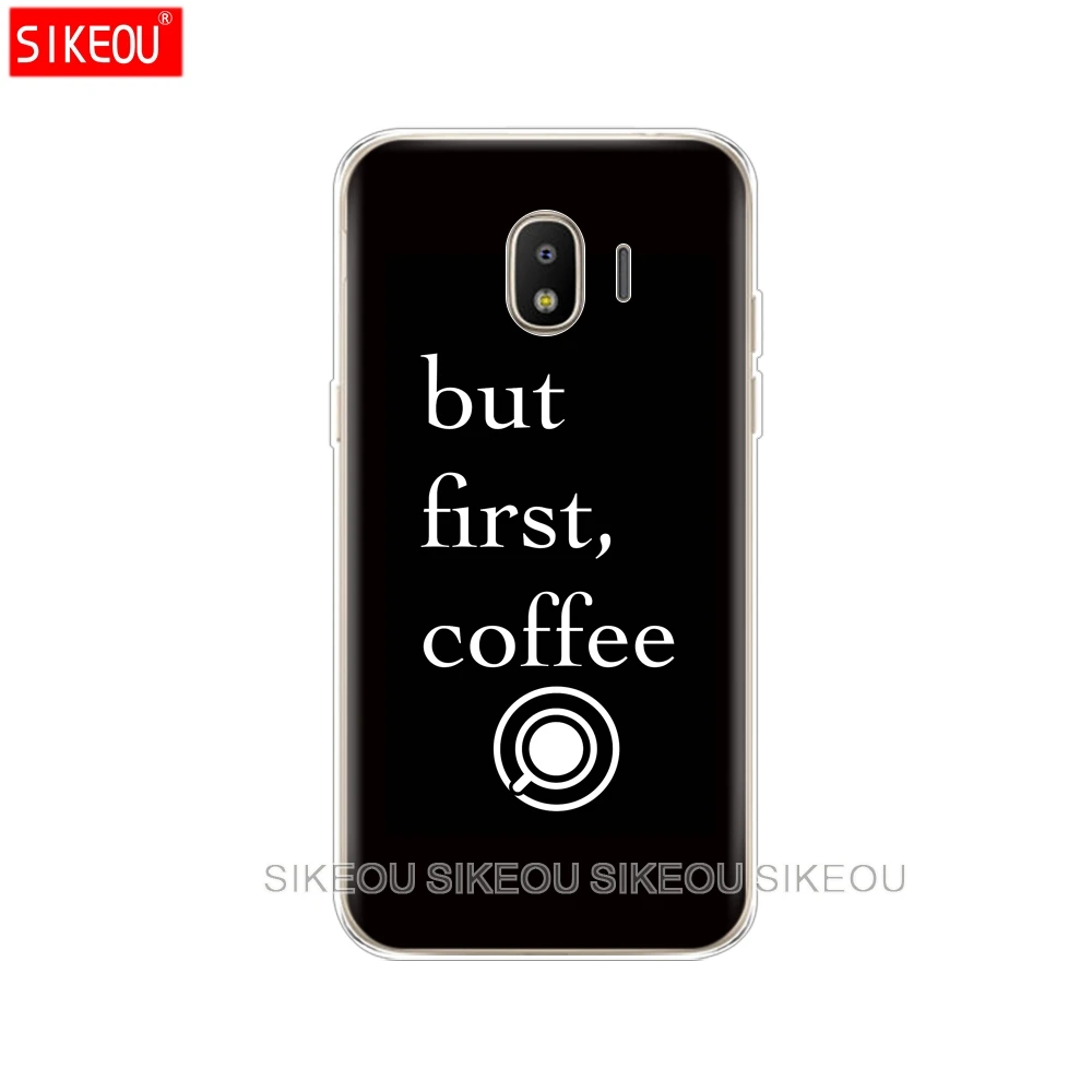 Силиконовый чехол для телефона Samsung Galaxy J3 J5 J7 2017 J330 J530 J730 PRO j2 2018 Ok But First Coffee Book |