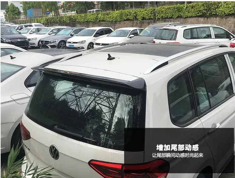Задний спойлер для багажника из углеродного волокна крыло 16 17 18 Volkswagen Touran 2016 2017 2018