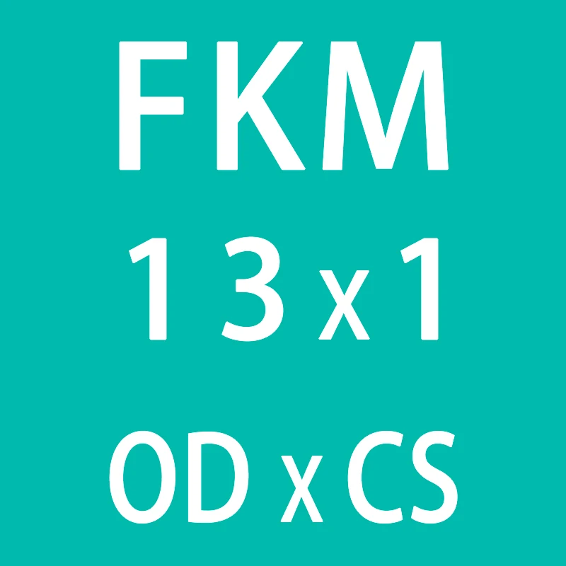 10 шт./лот резиновое кольцо зеленый FKM уплотнительное кольцо уплотнения 1 мм Толщина OD4/5/6/7/7,5/8/9/10/11/12/13 мм каучук o-образный кольцо уплотнительное кольцо топлива шайба - Цвет: OD13mm
