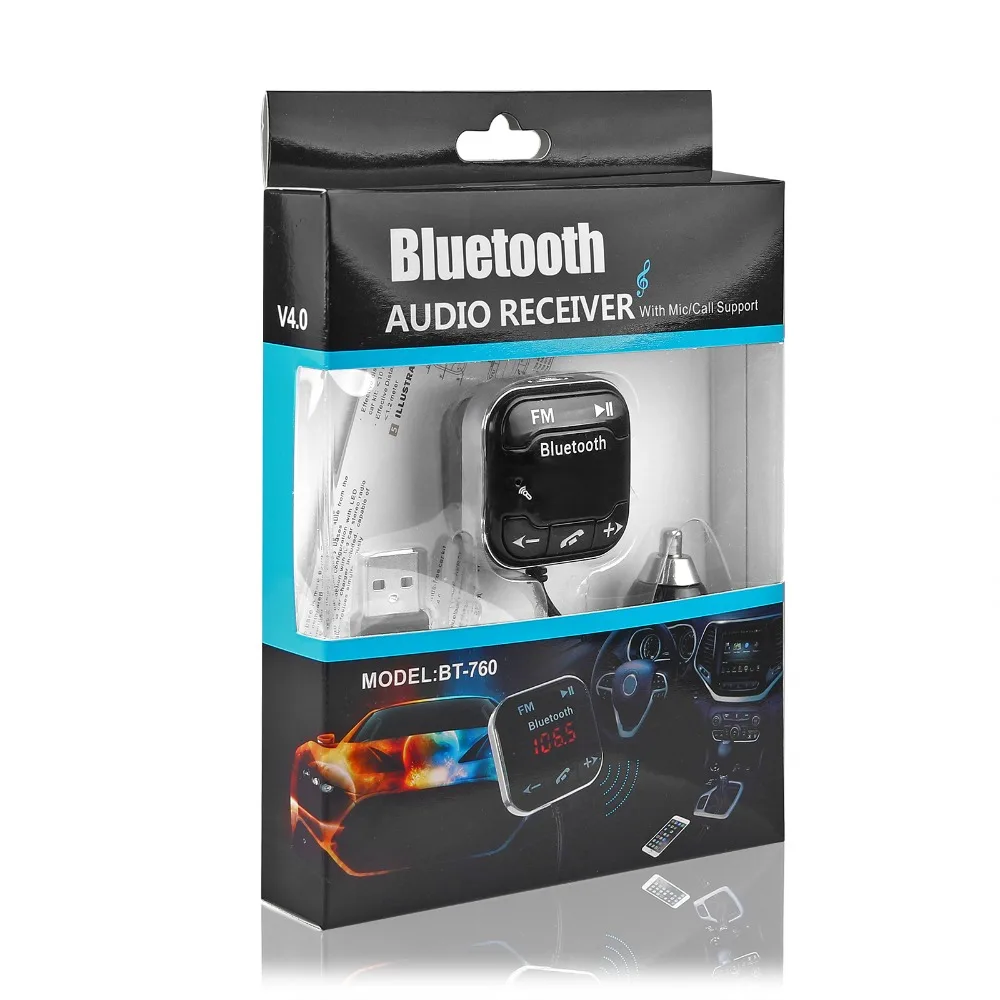 

Onever Car MP3 Player Bluetooth FM Transmitter Car Kit With Dual USB HandsFree Magnetic Base Car Charger FM Modulator